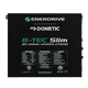 Enerdrive 400Ah B-TEC Slim lithium battery straight front view with label panel.