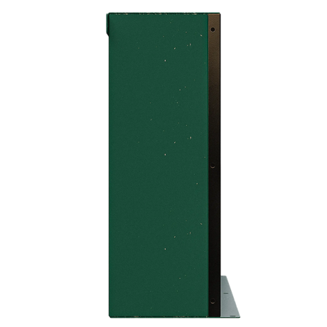 Enerdrive 400Ah B-TEC Slim lithium battery left side view with green side panel.