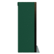 Enerdrive 400Ah B-TEC Slim lithium battery left side view with green side panel.