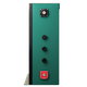 Enerdrive 400Ah B-TEC Slim lithium battery right side view with terminals.