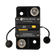 Enerdrive 60A surface mount circuit breaker front view with two 5/16 studs and tethered black caps.