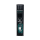 Enerdrive driver side Adventurer 03 control panel with a blank monitor, rocker switches and an AC outlet.