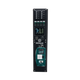 Enerdrive driver side Adventurer 03 switch panel with battery readings above USB sockets and the inverter outlet.