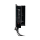 Enerdrive Explorer 01 power system viewed from the charger end, with a warning label and cable connector visible.