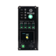 Enerdrive driver side Traveller 03 control panel with a yellow temperature gauge below four illuminated switches.