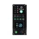 Enerdrive driver side Traveller 03 control panel displaying the time beside a circular battery charge gauge.