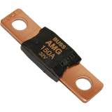 Enerdrive Individual 150A AMG/Mega Fuse angled view with copper terminals.