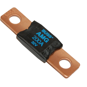 Enerdrive Individual 200A AMG/Mega Fuse angled view with copper terminals.