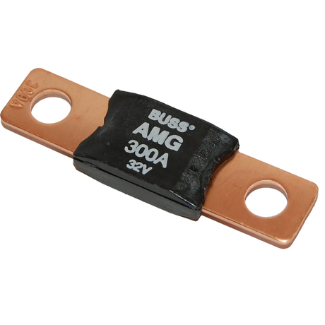Enerdrive Individual 300A AMG/Mega Fuse angled view with copper terminals.