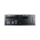 Enerdrive Lackey power system connection panel with grey, red and blue Anderson plugs and ventilation slots.