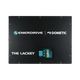 Enerdrive Lackey power system front view with a charger display inset in the black enclosure cover.