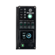 Enerdrive Explorer 03 front control panel with green illuminated switches and a Simarine battery charge display.