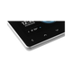 Enerdrive Simarine Pico-3 display corner close up with navigation icons and a silver edge.
