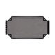 Hardkorr 100Ah lithium battery tray top view showing the carpeted base and mounting flanges.