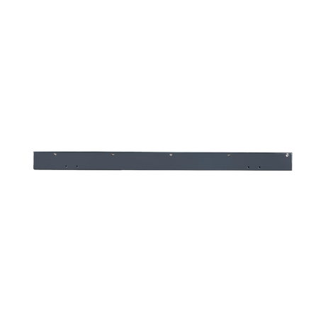 Hardkorr 105Ah 12V slimline lithium battery narrow top edge view with mounting holes visible.