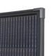 Hardkorr 120W fixed glass solar panel close frame corner view.