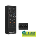Large Hardkorr 12V DC power distribution box angled view with an inset of its four 50A Anderson ports.