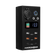Small Hardkorr 12V DC power distribution box front view with a battery level display, USB ports and covered socket.