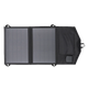 Hardkorr 15W dual USB solar device charger v2 laid flat in a top view with solar cells and the open end flap.