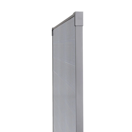 Hardkorr 170W 12V fixed glass solar panel side view showing the narrow frame edge and glass surface.