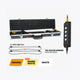 Hardkorr 2 bar LED camp light kit colour guide with a dimmer and orange, warm white and white options.