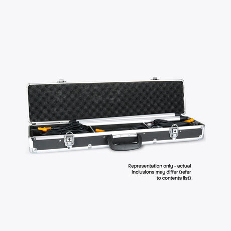 Hardkorr 2 bar LED camp light kit in an open case, with a note that actual contents may differ.