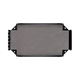 Hardkorr 200Ah lithium battery tray top view showing the carpeted base and mounting flanges.