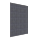 Hardkorr 200W square fixed glass solar panel angled front-side view.