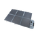 Hardkorr 200W 12V portable solar blanket unfolded with six sections of solar cells and a anderson connector on the end flap.