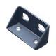 Hardkorr 210Ah 12V slimline lithium battery mounting bracket close up with four bolt holes.