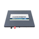 Hardkorr 210Ah 12V slimline lithium battery lying flat with its front label facing upwards.