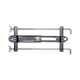 Hardkorr 240Ah lithium battery tray clamp assembly with threaded rods, wing nuts and brackets.
