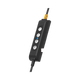 Hardkorr push button dimmer for LED camp lights in a front right view with cables at both ends.