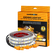 Hardkorr 3 strip LED awning light kit with coiled light strips and orange connectors beside the packaging.
