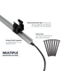 Hardkorr 4 bar LED camp light kit mounting guide with pole clips, magnets and hook and loop straps.