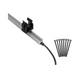 Hardkorr 4 bar LED camp light kit mounting detail with a pole clip on a light bar beside fastening straps.