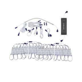 Hardkorr 8m Tri-Colour LED boat light kit with LED modules, cables, connectors and a dimmer panel.