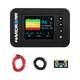 Hardkorr Bluetooth battery monitor kit with a colour display, 100V/500A shunt and coiled leads.