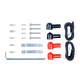 Hardkorr Battery Box Pro included leads, terminals, screws, brackets and straps.