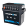 Hardkorr Battery Box Pro angled front view with usb ports and sockets across the top.
