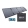 Hardkorr MKII 200W solar mat unfolded beside its carry bag and 15A solar regulator.