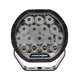 Hardkorr XD Series 7 inch LED driving light front view with round reflectors above a row of smaller LEDs.
