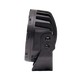 Hardkorr XD Series 7 inch LED driving light side view with cooling fins and bracket bolts.