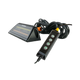 Hardkorr XDW 45 degree angled tri colour LED work light front right view with its side mounting hole and controller.