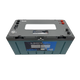Invicta Xero 300Ah 12V lithium battery with Bluetooth in a straight front view with the recessed top panel visible.