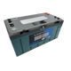 Invicta Xero 300Ah 12V lithium battery with Bluetooth in a front left view with top terminals visible.
