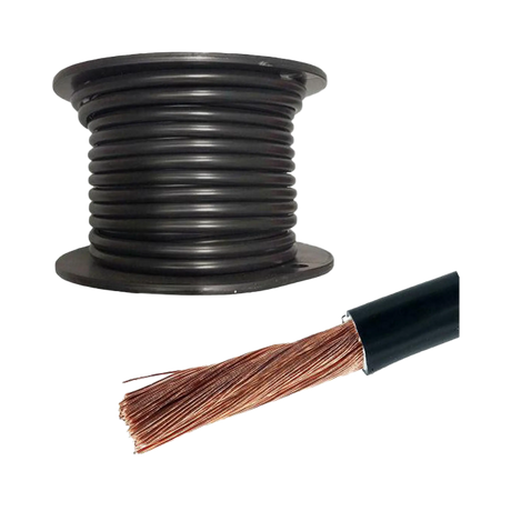KEY 0 B&S (50mm2) Black Battery Cable - 246A - Sold per 50cm