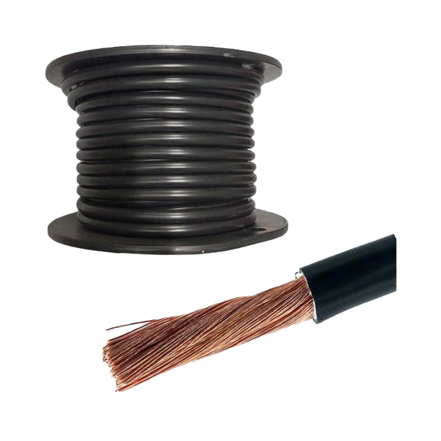 KEY 0 B&S (50mm2) Black Battery Cable - 246A - Sold per 50cm
