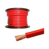 KEY 0 B&S (50mm2) Red Battery Cable - 246A - Sold per 50cm