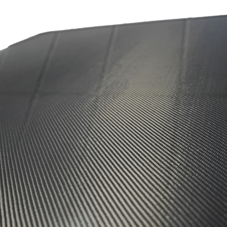 Outback Tourer 1.2 Carbon Fibre Rooftop Tent carbon fibre shell texture detail.
